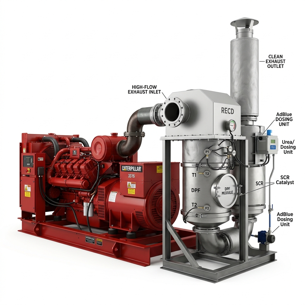 Retrofit Emission Control Device for DG Set